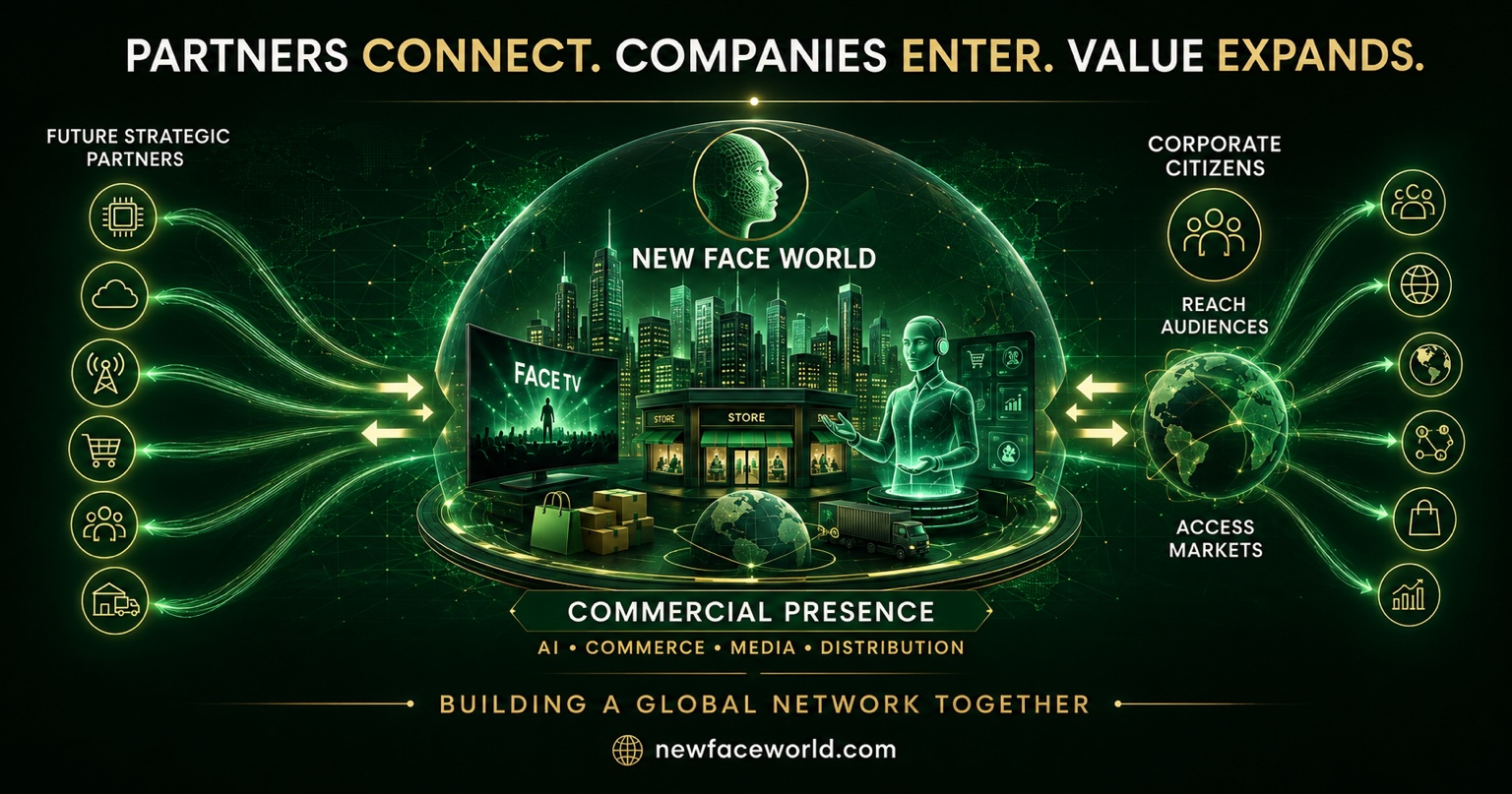 Media partners and companies joining a connected business ecosystem